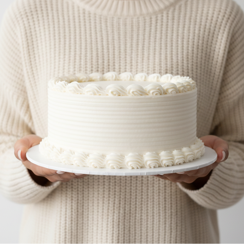 Classic Rhum Vanilla Cake with Buttercream Icing
