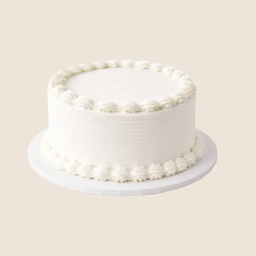 Classic Rhum Vanilla Cake with Icing
